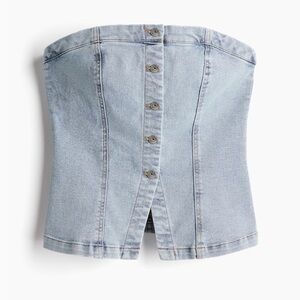 H&M Divided Denim Tube Top